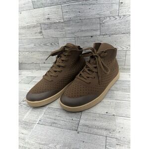 Suavs Legacy High Top Travel Sneakers Knit Timber Brown Womens 7 Mens 5